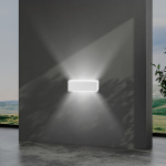 ΑΠΛΙΚΑ ΤΟΙΧΟΥ ΑΛΟΥΜΙΝΙΟΥ LED UPDOWN ΤΕΤΡΑΓΩΝΗ 10W ΛΕΥΚΗ ARTE ILLUMINA  NIKITA - Image 3