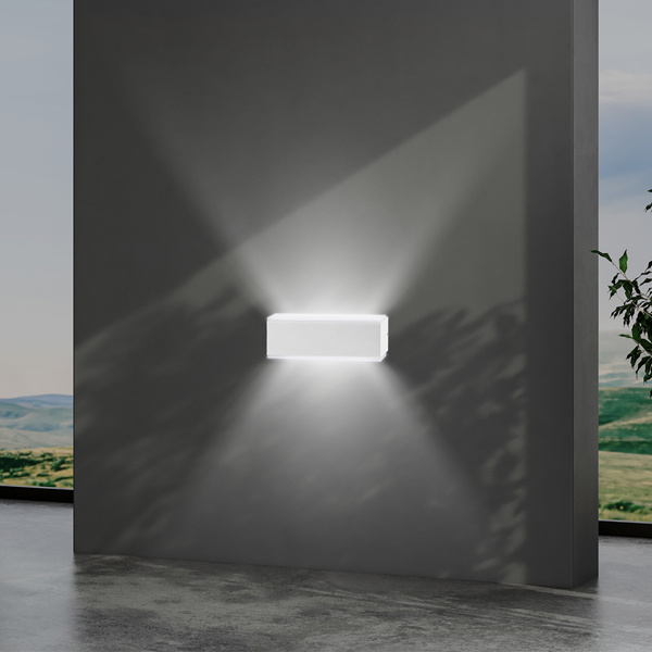 ΑΠΛΙΚΑ ΤΟΙΧΟΥ ΑΛΟΥΜΙΝΙΟΥ LED UPDOWN ΤΕΤΡΑΓΩΝΗ 10W ΛΕΥΚΗ ARTE ILLUMINA  NIKITA - Image 3