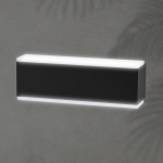 ΑΠΛΙΚΑ ΤΟΙΧΟΥ ΑΛΟΥΜΙΝΙΟΥ LED UPDOWN ΤΕΤΡΑΓΩΝΗ 10W ΜΑΥΡΗ ARTE ILLUMINA  NIKITA - Image 2