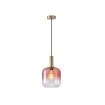 ΦΩΤΙΣΤΙΚΟ ΚΡΕΜΑΣΤΟ ΑΝΑΓΛΥΦΟ ΓΥΑΛΙ 1XΕ27Max15w 200X210mmX160cm ΜΕΛΙ ARTE ILLUMINA TOPAZ