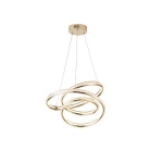 ΦΩΤΙΣΤΙΚΟ ΚΡΕΜΑΣΤΟ ΑΛΟΥΜΙΝΙO LED 38W 3000Lm 3000K 500x1200mm ΧΡΥΣΟ ARTE ILLUMINA SATURN