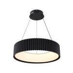 ΦΩΤΙΣΤΙΚΟ ΚΡΕΜΑΣΤΟ ΜΕΤΑΛΛΟ LED 30W 2262Lm 3000K Φ470mm ΜΑΥΡΟ ARTE ILLUMINA HALLO