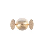 ΑΠΛΙΚΑ ΤΟΙΧΟΥ 2XE14 MAX 8W 160Χ330Χ180mm ΧΡΥΣΟ ARTE ILLUMINA GLOW