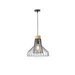 ΦΩΤΙΣΤΙΚΟ ΚΡΕΜΑΣΤΟ ΜΕΤΑΛΛΟ 1XE27 Max15w 360X360X1380mm ΜΑΥΡΟ ARTE ILLUMINA TASSEL