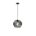 ΦΩΤΙΣΤΙΚΟ ΚΡΕΜΑΣΤΟ ΜΕΤΑΛΛΟ 1xΕ27 Max15w 450X450X1340mm ΜΑΥΡΟ ARTE ILLUMINA OGGI