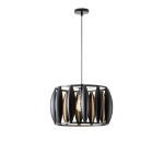 ΦΩΤΙΣΤΙΚΟ ΚΡΕΜΑΣΤΟ ΜΕΤΑΛΛΟ 1XE27 Max15w 425X425X1300mm ΜΑΥΡΟ ARTE ILLUMINA CROWN