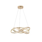 ΦΩΤΙΣΤΙΚΟ ΚΡΕΜΑΣΤΟ ΑΛΟΥΜΙΝΙO LED 38W 3000Lm 3000K 500x1200mm ΧΡΥΣΟ ARTE ILLUMINA SATURN