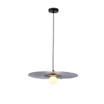 ΦΩΤΙΣΤΙΚΟ ΚΡΕΜΑΣΤΟ ΜΕΤΑΛΛΟ-ΥΦΑΣΜΑ 1XG9 MAX 10W Φ480mm ΓΚΡΙ ARTE ILLUMINA PIRUETTE
