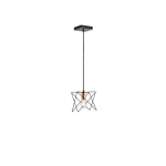 ΦΩΤΙΣΤΙΚΟ ΚΡΕΜΑΣΤΟ ΜΕΤΑΛΛΟ 1XE27 Max15w 175X175X1240mm ΜΑΥΡΟ ARTE ILLUMINA BRAWCK