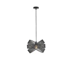 ΦΩΤΙΣΤΙΚΟ ΚΡΕΜΑΣΤΟ ΜΕΤΑΛΛΟ 1xΕ27 Max15w 350X350X1270mm ΜΑΥΡΟ ARTE ILLUMINA OGGI