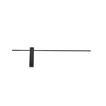 ΑΠΛΙΚΑ TOIXOY ΜΕΤΑΛΛΙΚΗ LED 10W 1000Lm 3000K 800X200X40mm ΜΑΥΡΟ ARTE ILLUMINA CLIO