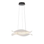 ΦΩΤΙΣΤΙΚΟ ΚΡΕΜΑΣΤΟ ΑΚΡΥΛΙΚΟ ΣΤΡΟΓΓΥΛΟ LED 48W 4320Lm 3000K Φ540mm ΜΑΥΡΟ ARTE ILLUMINA FIRENZE