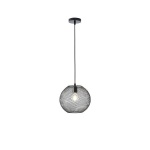 ΦΩΤΙΣΤΙΚΟ ΚΡΕΜΑΣΤΟ ΜΕΤΑΛΛΟ 1XE27 Max15w 350X350Χ1360mm ΜΑΥΡΟ ARTE ILLUMINA MESH