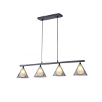 ΦΩΤΙΣΤΙΚΟ ΚΡΕΜΑΣΤΟ ΓΥΑΛΙ 4ΦΩΤΟ G9 MAX 4x10W 1080x1410mm ΦΙΜΕ ARTE ILLUMINA DELTA