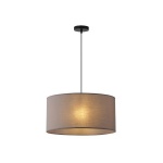 ΦΩΤΙΣΤΙΚΟ ΚΡΕΜΑΣΤΟ ΥΦΑΣΜΑ 1XΕ27 Max15w Φ530X260mm ΓΚΡΙ ARTE ILLUMINA SOHO