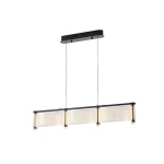 ΦΩΤΙΣΤΙΚΟ ΚΡΕΜΑΣΤΟ ΑΚΡΥΛΙΚΟ LED 3ΦΩΤΟ 3Χ16W 4320Lm 3000K 900X270X175mm ΓΑΛΛΙΚΟ ΧΡΥΣΟ ARTE ILLUMINA RAVENA