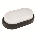 ΑΠΛΙΚΑ ΤΟΙΧΟΥ LED  ΠΛΑΣΤΙΚΗ ΟΒΑΛ 11W 168X92X48mm 4000Κ ΜΑΥΡΟ ARTE ILLUMINA