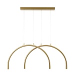 ΦΩΤΙΣΤΙΚΟ ΚΡΕΜΑΣΤΟ AΛΟΥΜΙΝΙΟ-METAΛΛΟ 10W 896Lm 3000K 840x20x330mm MΠΡΟΝΖΕ ARTE ILLUMINA APSIS