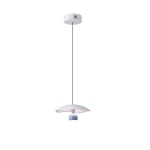 ΦΩΤΙΣΤΙΚΟ ΚΡΕΜΑΣΤΟ ΑΛΟΥΜΙΝΙΟ LED 8W 400Lm 3000K Φ230mm ΜΠΛΕ ARTE ILLUMINA ENIGMA