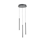 ΦΩΤΙΣΤΙΚΟ ΚΡΕΜΑΣΤΟ ΑΛΟΥΜΙΝΙΟ LED 6W 420Lm 3000K Φ300X1500mm ΜΑΥΡΟ ARTE ILLUMINA CASCADE