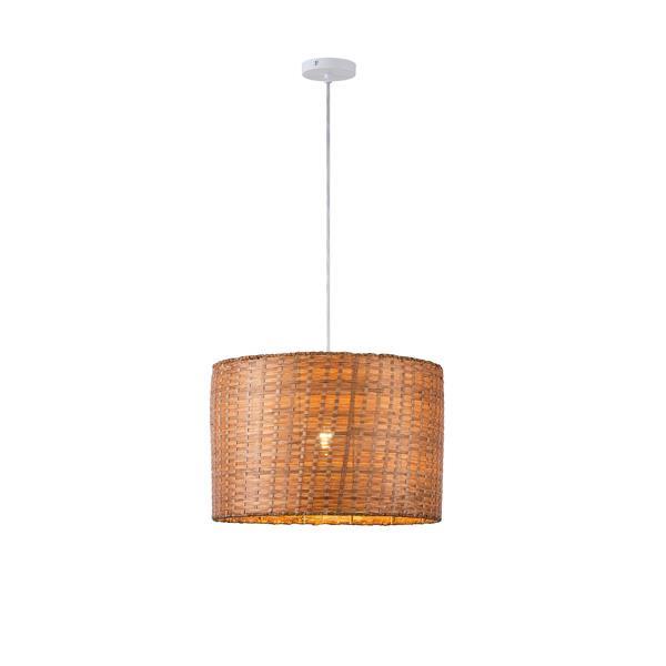 f07baa27034d458da6894913f1cec24e ΦΩΤΙΣΤΙΚΟ ΚΡΕΜΑΣΤΟ BAMBOO 1XE27 Max15w 400Χ400X270mm ARTE ILLUMINA JUTE - Image 1