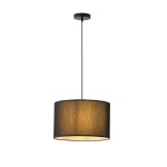 ΦΩΤΙΣΤΙΚΟ ΚΡΕΜΑΣΤΟ ΥΦΑΣΜΑ 1XΕ27 Max15w Φ380ΧH240mm ΜΑΥΡΟ ARTE ILLUMINA SOHO