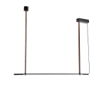 ΦΩΤΙΣΤΙΚΟ ΚΡΕΜΑΣΤΟ ΜΕΤΑΛΛΟ ΔΕΡΜΑ LED 25W 1750Lm 3000K 1400X60X1200mm ΜΑΥΡΟ ARTE ILLUMINA LINEA