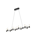 ΦΩΤΙΣΤΙΚΟ ΚΡΕΜΑΣΤΟ ΑΛΟΥΜΙΝΙO LED 58W 3480Lm 3000K 1200X1500mm ΜΑΥΡΟ-ΧΡΥΣΟ ARTE ILLUMINA VELAS