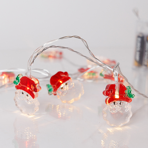 ΣΕΙΡΑ, 10 LED 5mm, ΠΛΑΣΤΙΚΟ ΑΓΙΟ ΒΑΣΙΛΗ, ΜΠΑΤΑΡΙΑΣ 3xAA, ΧΡΟΝΟΔΙΑΚΟΠΤΗ, ΔΙΑΦΑΝΟ PVC ΚΑΛΩΔΙΟ, ΘΕΡΜΟ ΛΕΥΚΟ LED ΑΝΑ 10cm, ΠΡΟΕΚΤΑΣΗ ΠΑΡΟΧΗΣ 30cm, IP20 - Image 3