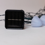 ΣΕΙΡΑ, 8 LED 5mm, ΛΕΥΚΑ ΠΛΑΣΤΙΚΑ ΜΑΝΙΤΑΡΙΑ H20cm, ΗΛΙΑΚΟ ΠΑΝΕΛ ΜΕ ΑΙΣΘΗΤΗΡΑ ΦΩΤΟΣ, ΠΡΑΣΙΝΟ PVC ΚΑΛΩΔΙΟ, ΘΕΡΜΟ ΛΕΥΚΟ LED ANA 50cm, ΠΡΟΕΚΤΑΣΗ ΠΑΡΟΧΗΣ 1m, IP44 - Image 4