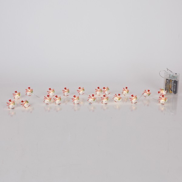 9fff455c7a0c406dbd577c354714e83f ΣΕΙΡΑ, 20 MINI LED, ΧΙΟΝΑΝΘΡΩΠΟΣ, ΜΠΑΤΑΡΙΑΣ 3xAA, ΧΡΟΝΟΔΙΑΚΟΠΤΗ, ΑΣΗΜΙ ΧΑΛΚΙΝΟ ΚΑΛΩΔΙΟ, ΘΕΡΜΟ ΛΕΥΚΟ LED ΑΝΑ 10cm, ΠΡΟΕΚΤΑΣΗ ΠΑΡΟΧΗΣ 30cm, IP20 - Image 1
