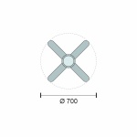 ΑΝΕΜΙΣΤΗΡΑΣ ΟΡΟΦΗΣ LED 24W [ 3000K | 4000K | 6000K ] - Image 2