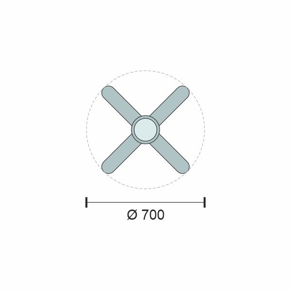 ΑΝΕΜΙΣΤΗΡΑΣ ΟΡΟΦΗΣ LED 24W [ 3000K | 4000K | 6000K ] - Image 2