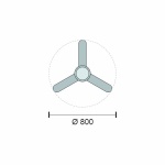 ΑΝΕΜΙΣΤΗΡΑΣ ΟΡΟΦΗΣ LED 24W [ 3000K | 4000K | 6000K ] - Image 2