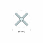 ΑΝΕΜΙΣΤΗΡΑΣ ΟΡΟΦΗΣ LED 40W [ 3000K | 4000K | 6000K ] - Image 2