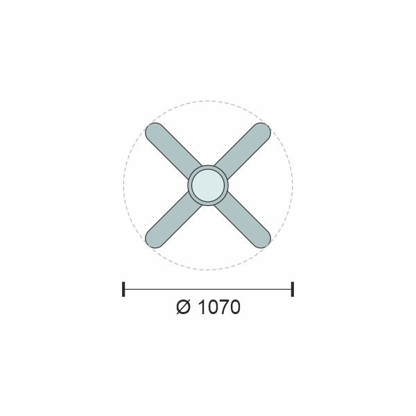 ΑΝΕΜΙΣΤΗΡΑΣ ΟΡΟΦΗΣ LED 40W [ 3000K | 4000K | 6000K ] - Image 2