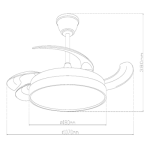 ΑΝΕΜΙΣΤΗΡΑΣ ΟΡΟΦΗΣ LED 40W [ 3000K | 4000K | 6000K ] - Image 3