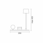 ΦΩΤΙΣΤΙΚΟ LED ΓΡΑΦΕΙΟΥ ΜΕ HXEIO BLUETOOTH KAI ΒΑΣΗ ΑΣΥΡΜΑΤΗΣ ΦΟΡΤΙΣΗΣ CCT - Image 2