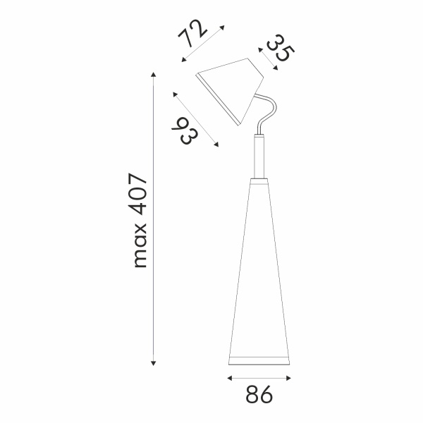 ΦΩΤΙΣΤΙΚΟ ΓΡΑΦΕΙΟΥ LED ACA BL1025LWH ΛΕΥΚΟ 6W 4000K 300LM - Image 3