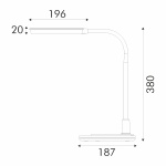 ΦΩΤΙΣΤΙΚΟ ΓΡΑΦΕΙΟΥ LED ACA BL1027BK ΜΑΥΡΟ 7W CCT 3000K/4000K/6000K 450LM - Image 3