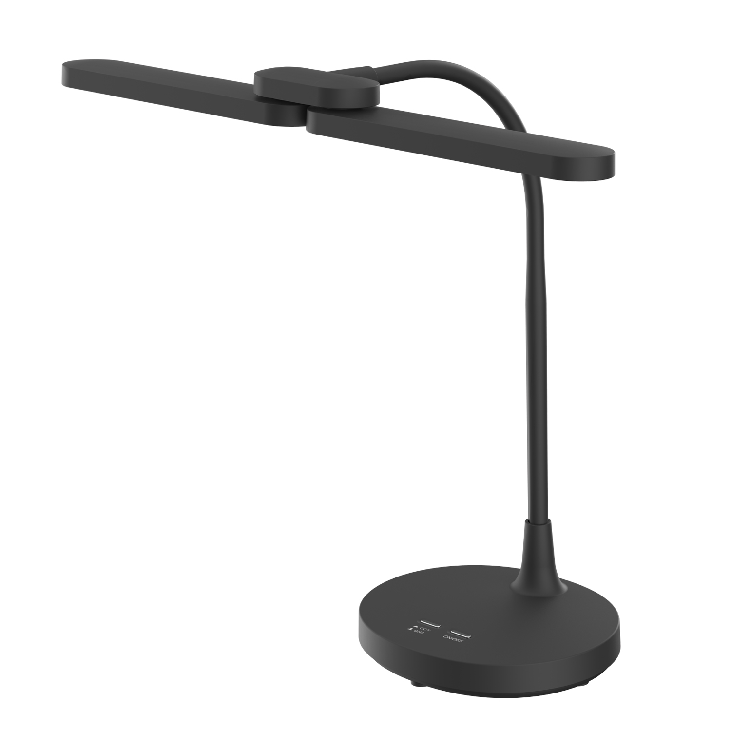BL1043BK ΦΩΤΙΣΤΙΚΟ ΓΡΑΦΕΙΟΥ LED ACA BL1043BK ΜΑΥΡΟ 8W CCT 3000K/3800K/5700K 300LM - Image 1