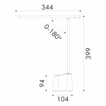 ΦΩΤΙΣΤΙΚΟ ΓΡΑΦΕΙΟΥ LED ACA BL1046ULG ΓΚΡΙ 8W CCT 3000K/3800K/5700K 300LM - Image 3