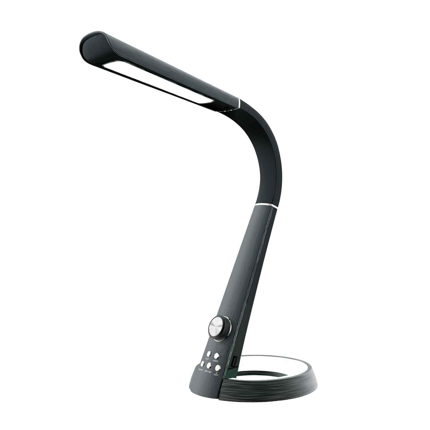 BL1063BK ΦΩΤΙΣΤΙΚΟ ΓΡΑΦΕΙΟΥ ΜΑΥΡΟ ΠΛΑΣΤΙΚΟ LED SMD 8W 450LM CCT 3000K-4300K-6000K IP20 - Image 1