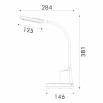 ΦΩΤΙΣΤΙΚΟ ΓΡΑΦΕΙΟΥ LED ACA BL1181WH ΛΕΥΚΟ 8W CCT 3000K/3800K/5700K 300LM - Image 3