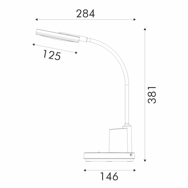 ΦΩΤΙΣΤΙΚΟ ΓΡΑΦΕΙΟΥ LED ACA BL1181WH ΛΕΥΚΟ 8W CCT 3000K/3800K/5700K 300LM - Image 3