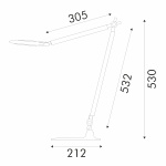 ΦΩΤΙΣΤΙΚΟ ΓΡΑΦΕΙΟΥ ΜΑΥΡΟ ΠΛΑΣΤΙΚΟ LED SMD  9W 500LM  CCT 2800K-6500K IP20 - Image 2