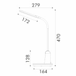 ΦΩΤΙΣΤΙΚΟ ΓΡΑΦΕΙΟΥ LED ACA BL1312WH ΛΕΥΚΟ 10W CCT 3000K/3800K/5700K 400LM - Image 3