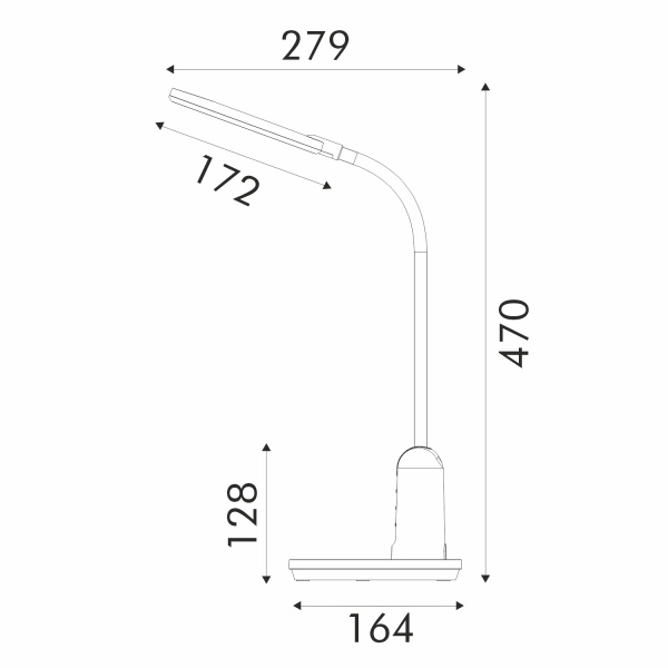 ΦΩΤΙΣΤΙΚΟ ΓΡΑΦΕΙΟΥ LED ACA BL1312WH ΛΕΥΚΟ 10W CCT 3000K/3800K/5700K 400LM - Image 3