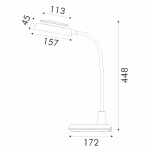 ΦΩΤΙΣΤΙΚΟ ΓΡΑΦΕΙΟΥ LED ACA BL1319LΒΚ ΜΑΥΡΟ 10W CCT 3000K/3800K/5700K 500LM - Image 3
