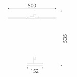 ΦΩΤΙΣΤΙΚΟ ΓΡΑΦΕΙΟΥ ΓΚΡΙ ΠΛΑΣΤΙΚΟ LED SMD  10W 600LM CCT 2700K-4000K-6500K IP20 - Image 3